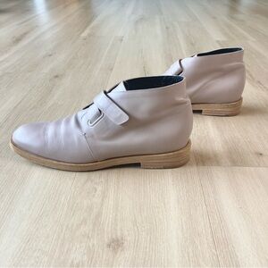 Balenciaga Taupe Monk Strap Leather Ankle Boot size 41